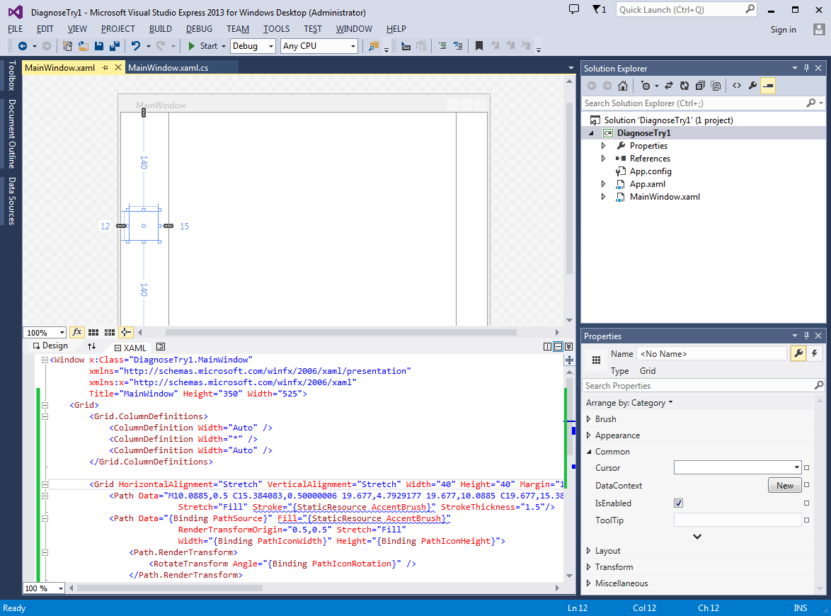 Visual Studio Telerik
Example
